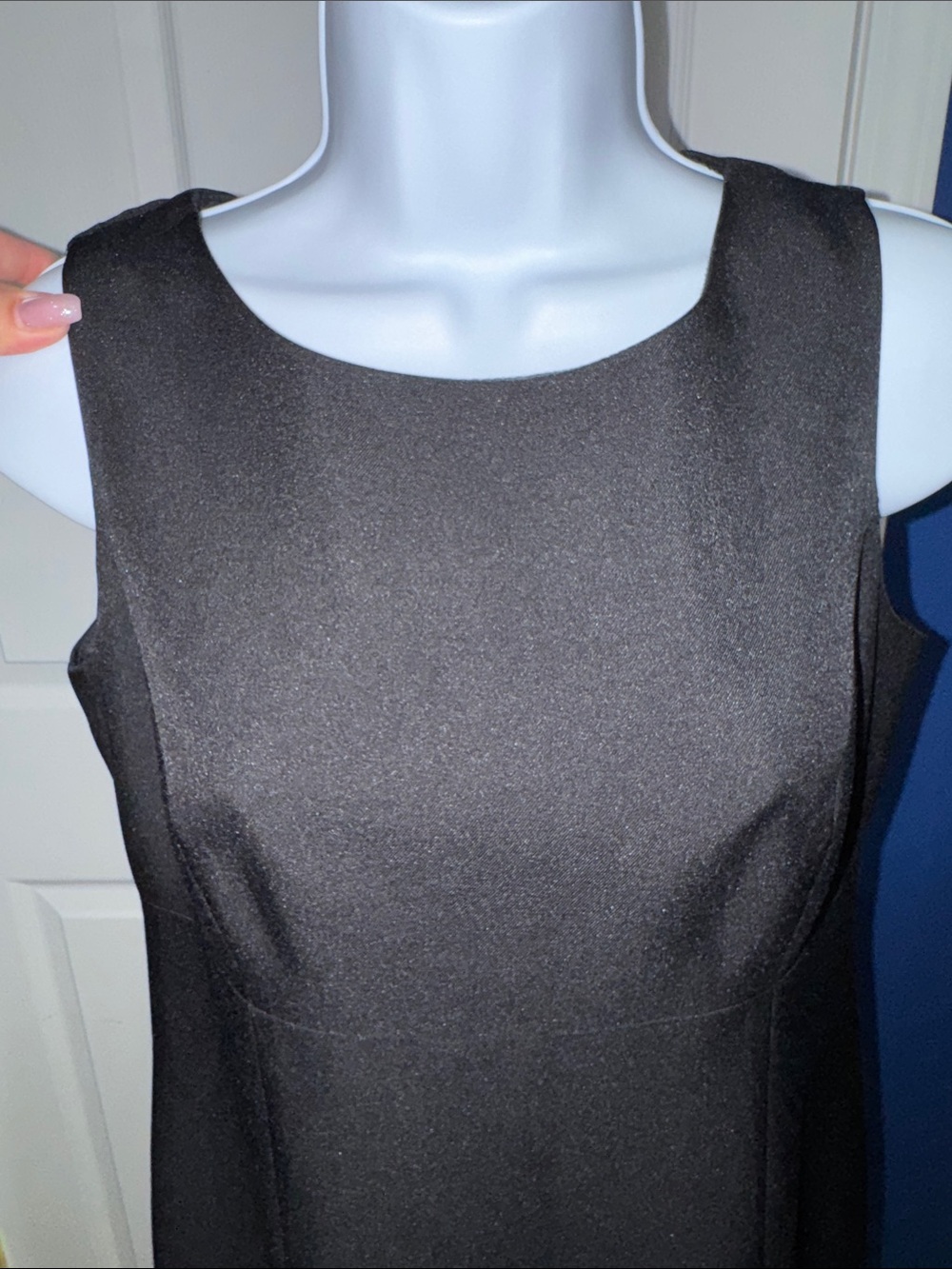9&CO- Classic Black Sleeveless A-Line Dress Size 4 - Picture 6 of 16